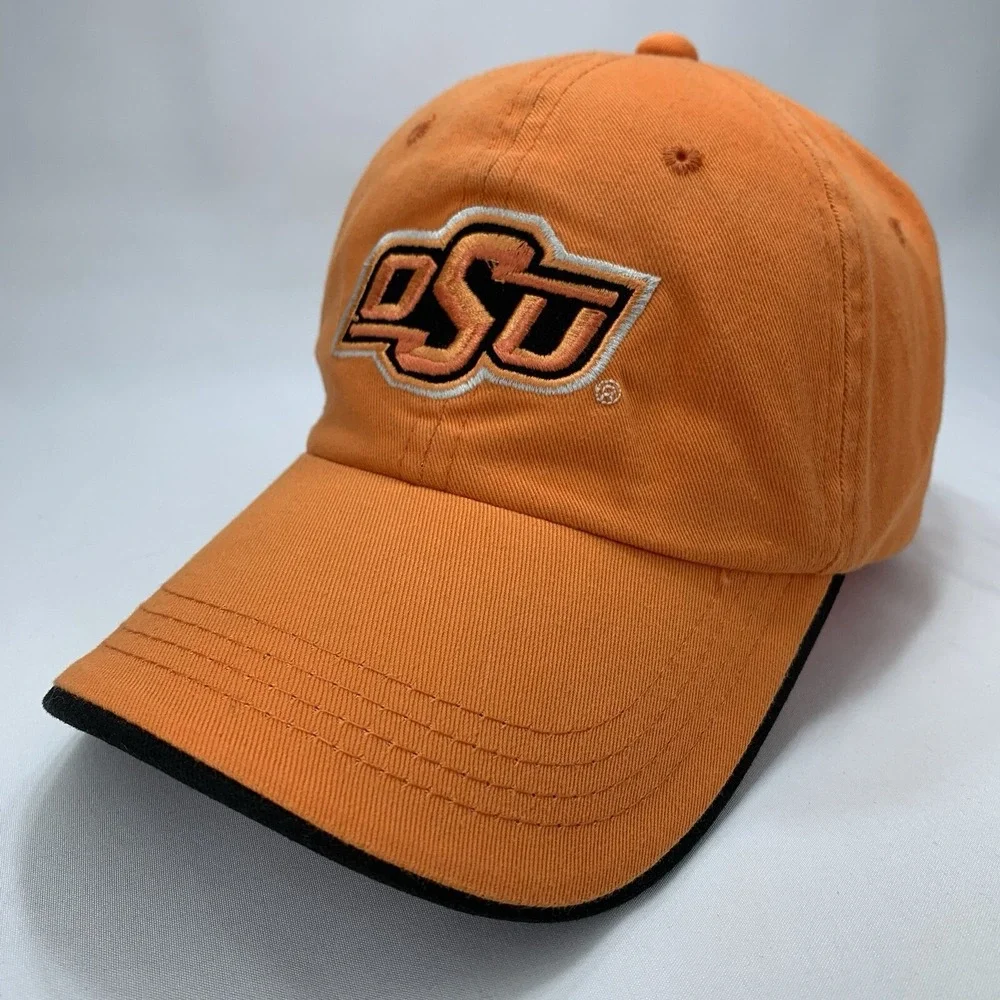 Oklahoma State OSU Cowboys Hat Orange Signatures Adjustable Strap Baseball Cap